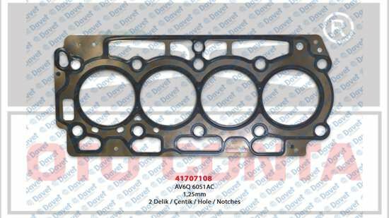SILINDIR KAPAK CONTA 2 DELIK 1.25MM P207-308-508-3008-5008-PARTNER TEPEE-BERLINGO-C3-C4-C5-DS3-DS4-DS5-FOCUS-CONNECT 1.6 HDI