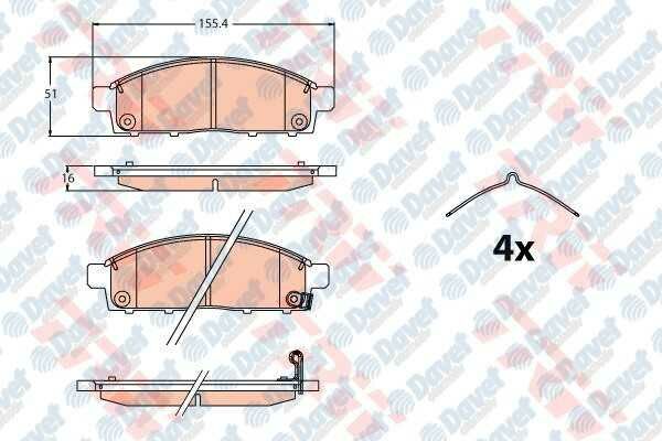 ON FREN BALATASI MITSUBISHI L200 - TRITON 14 - >