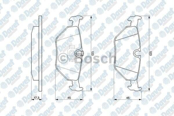 FREN BALATASI ARKA VWA 21691 BMW 5 SERISI E39 11/95-07/03