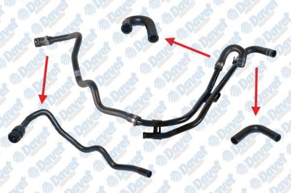 KALORIFER HORTUMU SETI METAL BORU HARIC DUCATO III- BOXER III 2.2JTD/110-120 HP 06--> ####