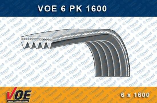 KANALLI KAYIS 6PK1600 EOS GOLF V VI JETTA POLO SCIROCCO TIGUAN TOURAN A1 IBIZA FABIA 1.4TSI ASTRA H