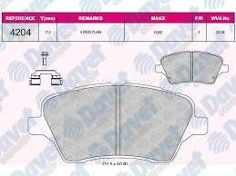 FREN BALATASI ON WVA 24283 FORD B-MAX 2012-> FIESTA 2012-> FIESTA VI 2009-> TOURNEO COURIER 2014-> TRANSIT COURIER 2014-> MAZDA 2 2008->
