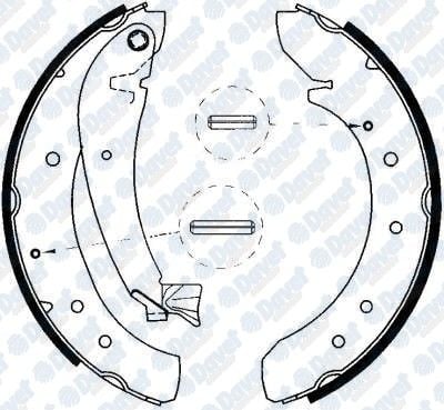 ARKA FREN BALATASI PABUCLU BOXER-DUCATO-JUMPER 94-02 JUMPY 1.6HDI 07-> SCUDO 1.6D 07-> EXPERT 07-> 254x57mm