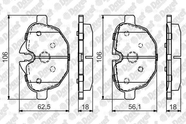 FREN BALATASI ARKA WVA 24561 - 24562 BMW F10 520/525/530D-523