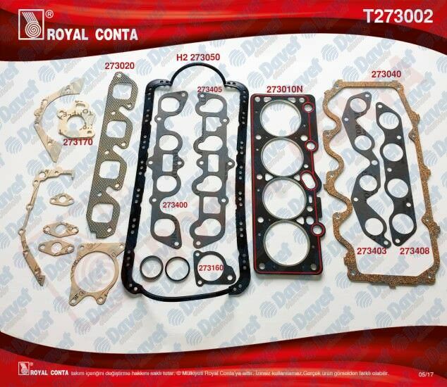 MOTOR TAKIM CONTASI KECESIZ + SUBAPLASTIKSIZ S.K.C DAHIL ESCORT CL 1.3 / 1.6 80>90