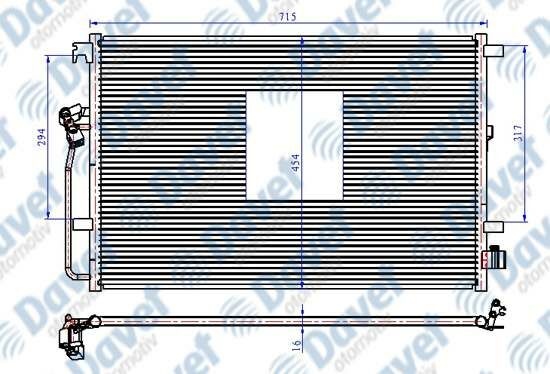 KLIMA RADYATORU KONDENSER BRAZING VW CRAFTER-SPRINTER 672X460X16 AT/MT SANZUMAN