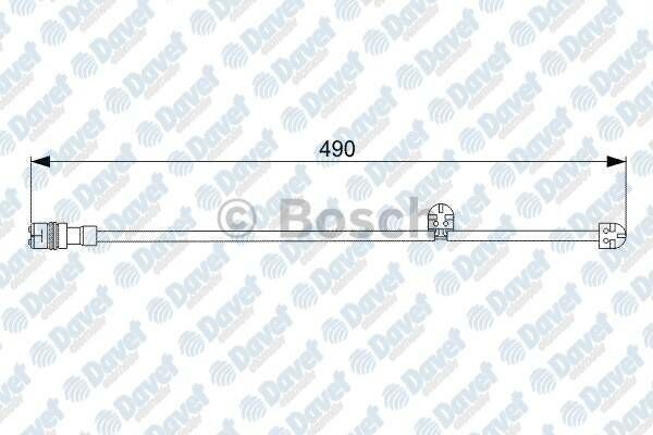 E:NO BOSCH 1987473065 FREN BALATASI IKAZ KABLOSU 490MM PORSCHE 911 997 3.6 CARRERA