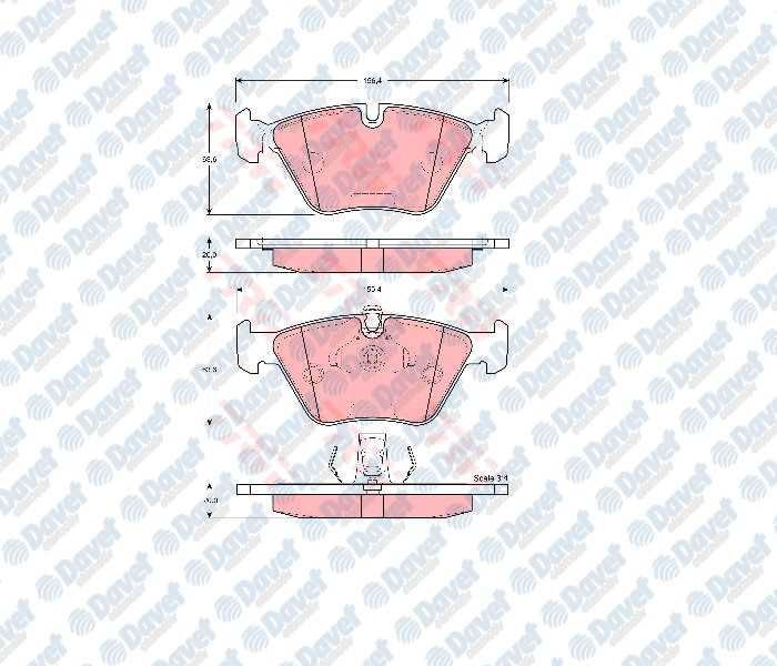 ON FREN BALATASI BMW E39 520I 96-00 523I 96-00 528I 96-00 525TDS 96-03