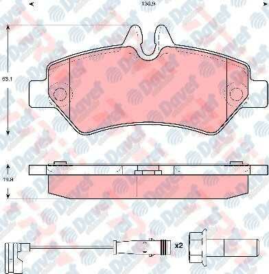 ARKA FREN BALATASI CRAFTER 2.5TDI - 2.5TDI 04/06- VOLT - SPRINTER YM
