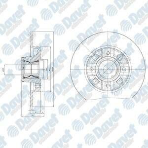 FREN DISKI ARKA 4D 249MM RULMANLI 308 07-