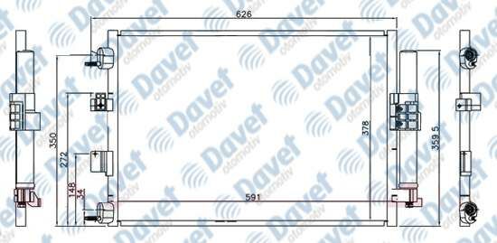 KLIMA RADYATORU KONDENSER BRAZING FOCUS III 14/-> C MAX 15/-> CONNECT 13/-> 1.5TDCI / 1.6TDCI E5 AT/MT SANZUMAN