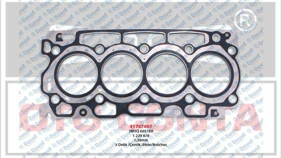 SILINDIR KAPAK CONTASI P206-P207-P307-P308-P3008-P3008-P5008-P407-C4-BERLINGOII-III-PARTNERII-III-C3I-II-III-C4 PICASSO-C4B7 DS4-DS3 DV61.6HDI 16VFOCUS-S40 1.6TDCI C3 DV4TED41.4HDI 16V 3 CENTIK 1.30MM