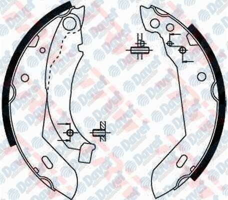 ARKA FREN BALATASI PABUC P205 - R9-R11-CLIO I 1.5DCI P205 I/II-P309 I/II BENZINLI TU MOTOR 180 * 40 KUCUK TIP