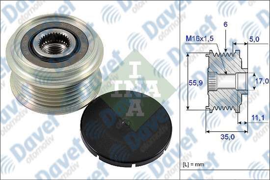 ALTERNATOR KASNAGI RULMANLI AMAROK-TOUAREG-A4-A5-A6-Q5-Q7 2.0-2.7-3.0 TDI DDXA/B-BKS-CATA-DAUA-CLAB