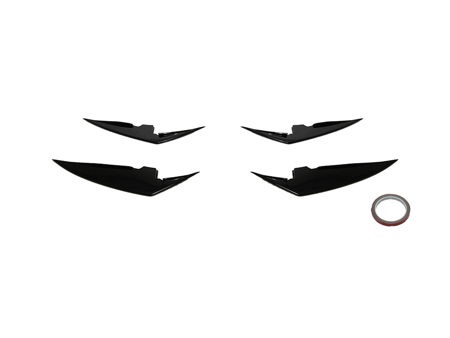 Tampon Bıçağı G20-LCI Ön; Set Alt; Piano-Siyah (OEM/Plastik) -///M-Sport-