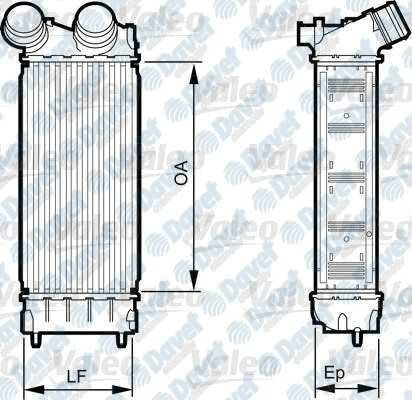 TURBO INTERCOOLER RADYATORU P308-P3008-P5008-PARTNER TEPEE-C4-C4B7 DS4-C4 PICASSO-DS5 BERLINGO III DV6C-DV6DTED EURO5 MOTOR OLCU:300*150*80