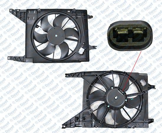 FAN MOTORU DAVLUMBAZLI TEKLI LOGAN 1.5 DCI 04>12 -SANDERO 1.5 DCI 08>13