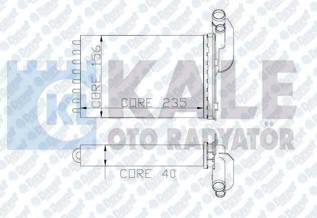 KALORIFER RADYATORU 110098 2 SIRA AL+PL R19 CLIO KANGOO ALIMINYUM