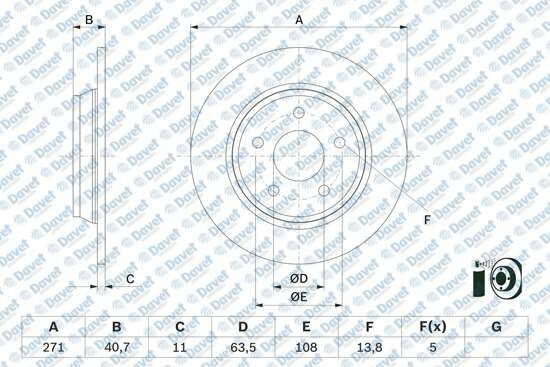 FREN DISKI ARKA FOCUS IV 17>