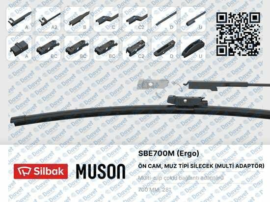 SILECEK SUPURGESI MUZ TIPI700MM COKLU APARATLI