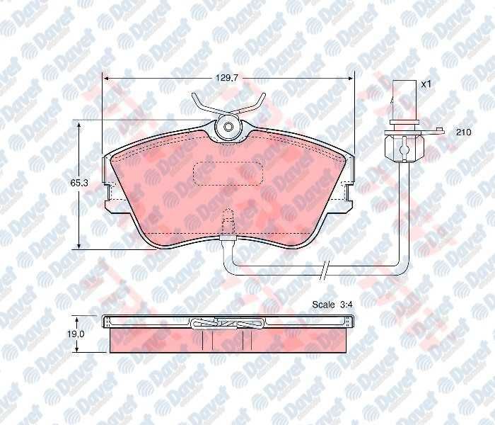 ON FREN BALATASI FISLI VW TRANSPORTER T4 90-4.03 CARAVELLA 90-4.03