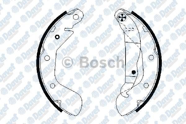 ARKA FREN BALATASI PABUCLU CORSA C 00-09 VECTRA A 93-95 ASTRA F 91-98 LACETTI 05-> NUBIRA 03-> KALIN TIP 200x46mm