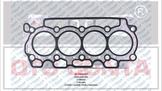 SILINDIR KAPAK CONTA MLS 1.30MM 3 DELIK P107 P206 P307 BIPPER NEMO FIESTA FUSION 1.4HDI DV4
