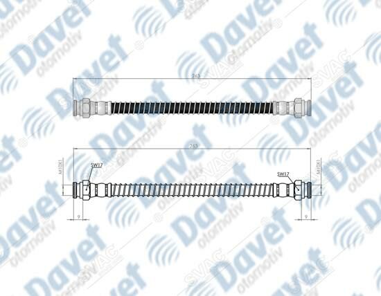 ARKA SAG FREN HORTUMU 306 93-02 ARKA XSARA 98-05