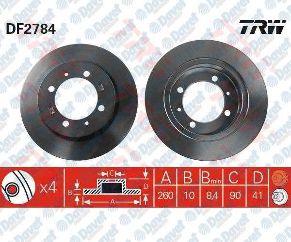 ARKA FREN DISKI AYNASI DUZ CARISMA 95 - 06 260mm