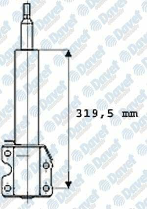 AMORTISOR ON MERCEDES SPRINTER VOLKSWAGEN LT35 95.. TEK TEKER
