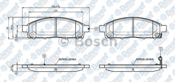 FREN BALATASI ON WVA 24529 MITSUBISHI L200 2.5TD 09.2001- 2.5 DI-D 10.2007-