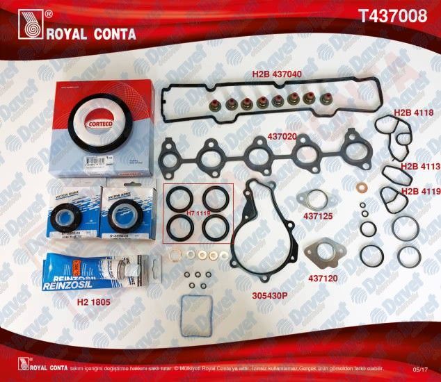 CONTA MOTOR TAKIM T438008 REINZ KECELI FIESTA FUSION 1.4 TDCI F6JA F6JB