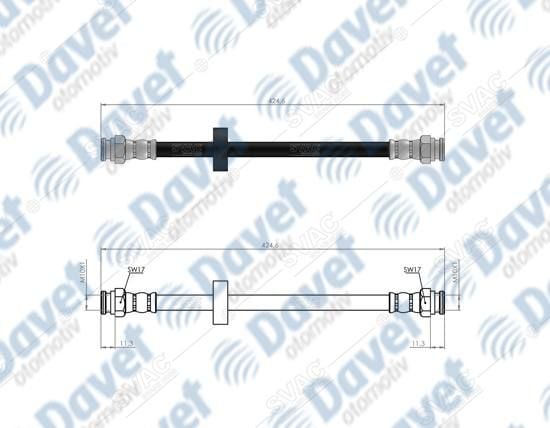ARKA FREN HORTUMU VW CADDY II 95-04 ####
