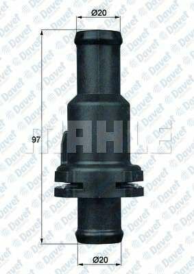 TERMOSTAT 75C A3-GOLF V-VI-PASSAT