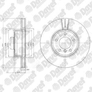 FREN DISKI ON 5D 324MM E60 E61 E63 E64 5 SERISI 04- ####