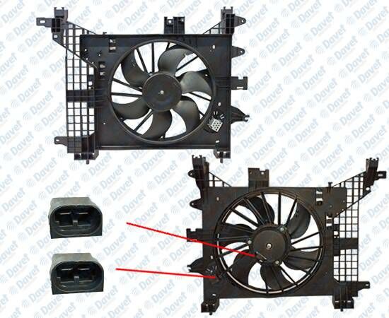 FAN MOTORU DAVLUMBAZLI REZISTANSLI DUSTER 1.5 DCI 12-> TEKLI FAN ####