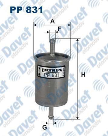 BENZIN FILTRESI P106 P206 P307 P407 P308 P508 P207 P3008 C2 C3 C4 C5CLIO MEGANE LAGUNA DUSTER SANDERO LOGAN SOLENZA 1.4 / 1.6 / 1.8 / 2.0 16V NAVARA D40 3.0DT 10> / QASHQAI 1.5DT 06>