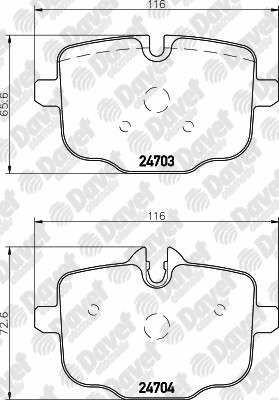 ARKA FREN BALATASI BMW 5 SERISI F10 535I 550I 550I XDRIVE 535D 10-> BMW 5 TOURING F11 535i - 535D 1--> ####