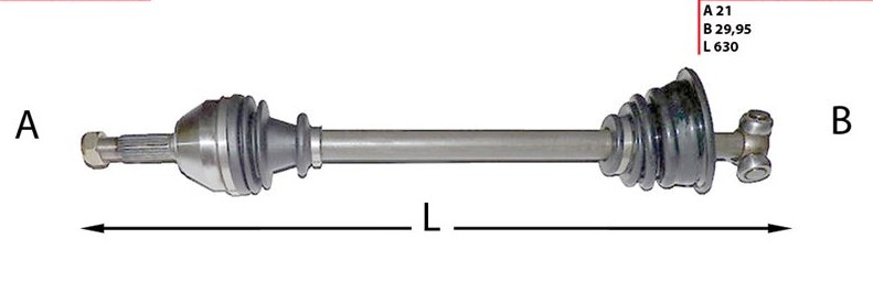 KOMPLE AKS SOL RENAULT R9 (85-00), R11 (84-95) 1.4, 1.6D
