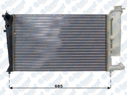 SU RADYATORU PEUGEOT 206 1.4 / 1.6 16V / 1.4/2.0 HDI 98-> AC AL/PL/BRZ