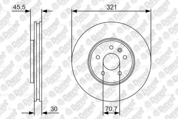 FREN DISKI ON 17INCH 321 /30-28 MM ASTRA J 1.3 1.7CDTI 1.4 1.6 2.0CDTI 09- ASTRA 1.3 1.7CDTI 1.6CDTI 12- ZAFIRA C CASCADA