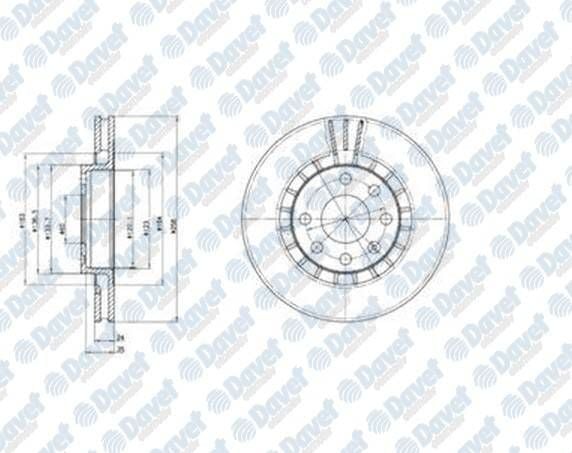FREN DISKI ON 6D 256MM VECTRA A-B 00-