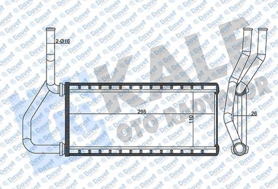 KALORIFER RADYATORU HONDA CR-V 2.0L K20 RD8 02-06 - ALUMINYUM