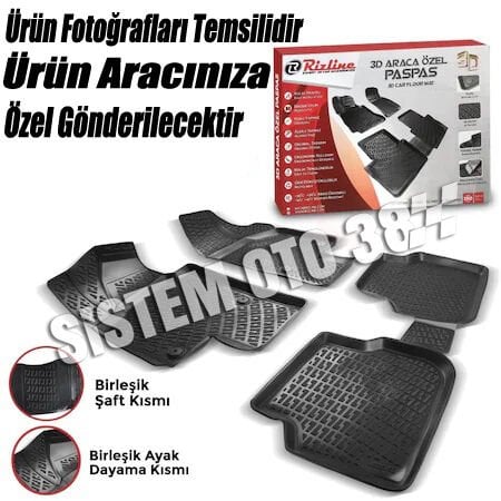 RZL3D-VOLVO S80 3D PASPAS SİYAH 2006-2016 | | 3D PASPASLAR