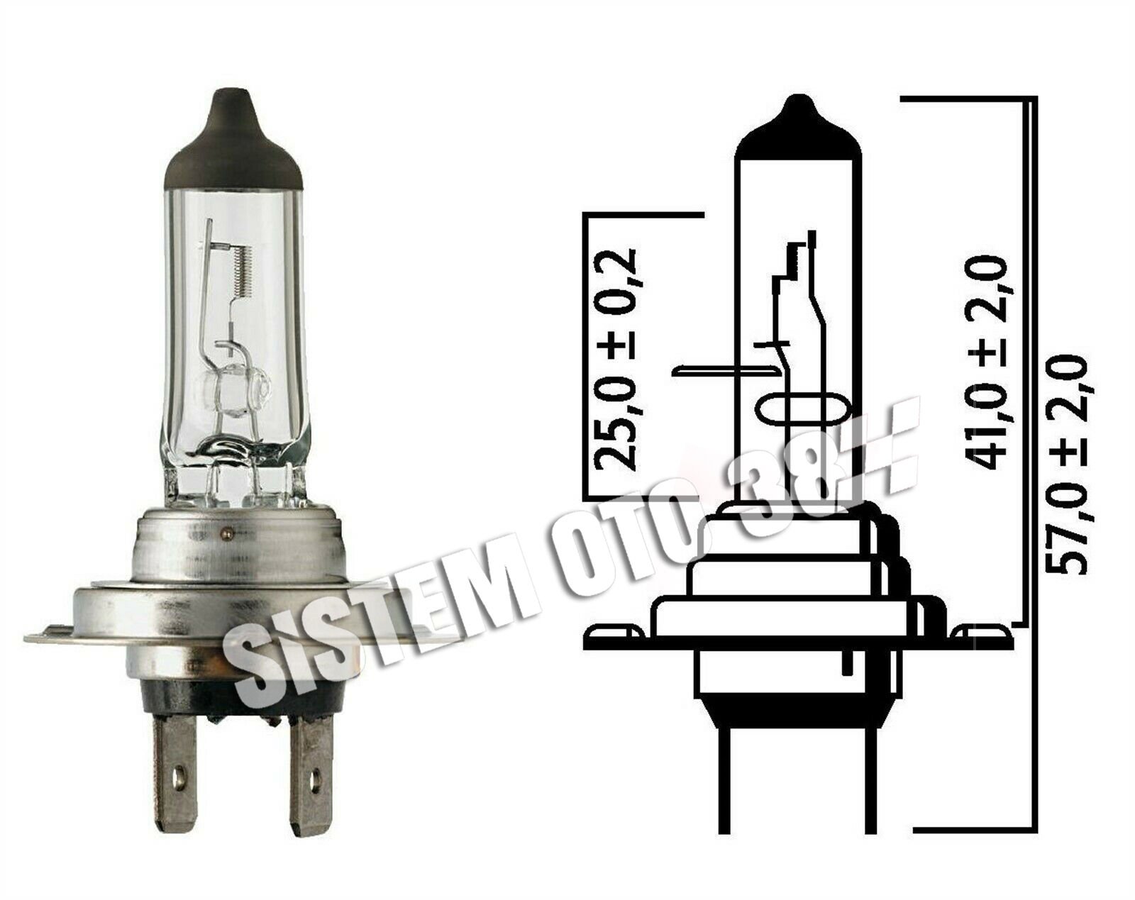 FLS-2070 12V 55W H-7 HALOGEN FLS 2070 | | HALOJEN AMPUL GRUBU