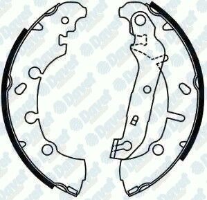 ARKA FREN BALATASI PABUCLU FIESTA V 1.3-1.6 16V-1.4TDCI 01-> FUSION 1.4-1.6-1.4TDCI 02-> KA 1.6I 03-> 203,20x38mm