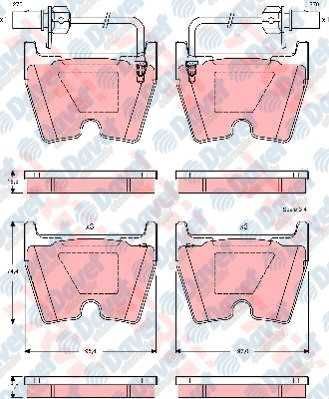 ON FREN BALATASI VW PHOETON 6.0 W12 4 MOTION. 5.0 V10 TDI 04.02- 18