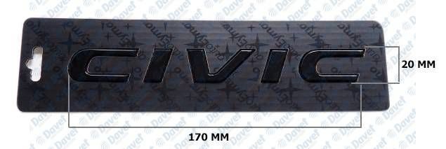 CIVIC YAZI PARCALI SIYAH