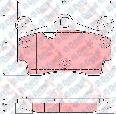 ARKA FREN BALATASI CAYENNE 3.2 10/03> TOUAREG 3.2 V6 5.0 V10 TDI 10/02> 18INC