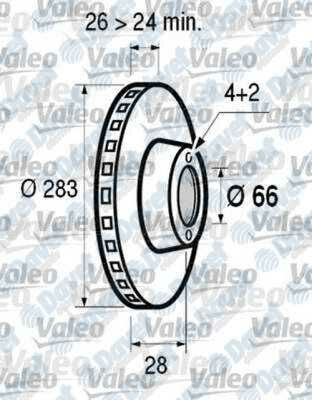 FREN DISKI ON HAVALI 283MM PEUGEOT P406 2.0 CITROEN XANTIA 2.0I 16V 97-01